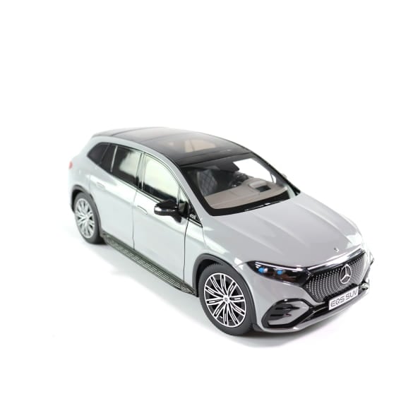 Mercedes Benz EQS SUV X296 AMG grey 1:18 NOREV B66960591 Мерцедес Бенц сив отваряем