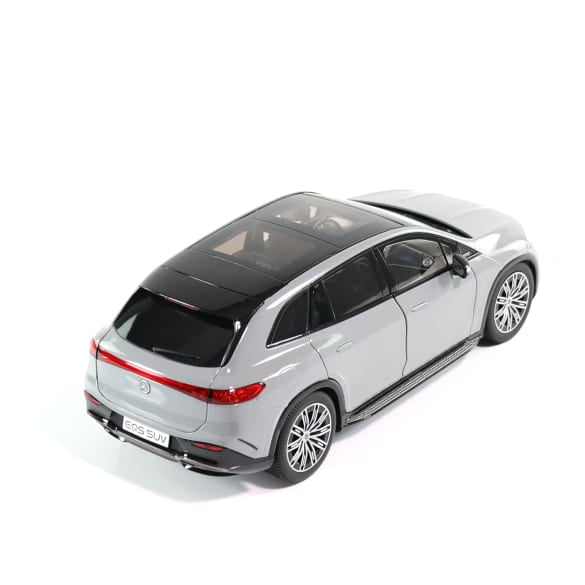 Mercedes Benz EQS SUV X296 AMG grey 1:18 NOREV B66960591 Мерцедес Бенц сив отваряем