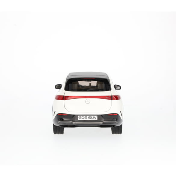 Mercedes Benz EQS SUV X296 AMG white 1:18 NOREV B66960590 Мерцедес Бенц бял отваряем