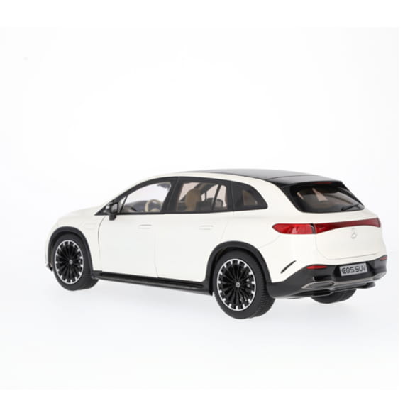 Mercedes Benz EQS SUV X296 AMG white 1:18 NOREV B66960590 Мерцедес Бенц бял отваряем
