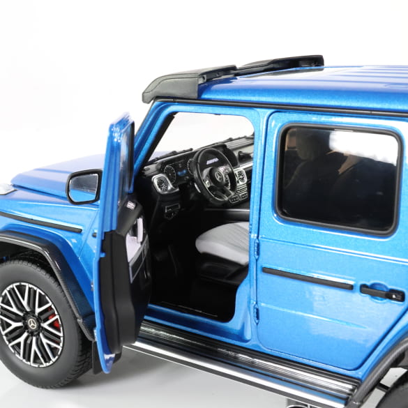 Mercedes Benz G63 4x4 G Klasse AMG blue Limited 1000 1:18 NOREV B66961111 Мерцедес Бенц Г Класа 4х4 син отваряем Лимитирана 1000