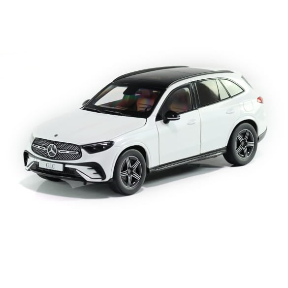 Mercedes Benz GLC X254 AMG white 1:18 NOREV B66960648 Мерцедес Бенц ГЛЦ бял отваряем