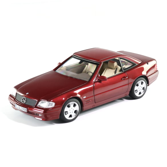 Mercedes Benz SL500 R129 Cabrio red 1:18 NOREV B66040658 Мерцедес Бенц СЛ500 Кабрио червен отваряем