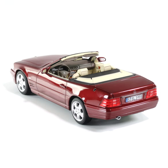 Mercedes Benz SL500 R129 Cabrio red 1:18 NOREV B66040658 Мерцедес Бенц СЛ500 Кабрио червен отваряем