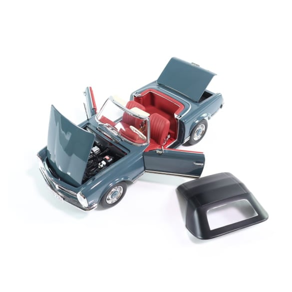 Mercedes Benz 230SL W113 Cabrio blue 1:18 NOREV B66040681 Мерцедес Бенц 230СЛ Кабрио син отваряем
