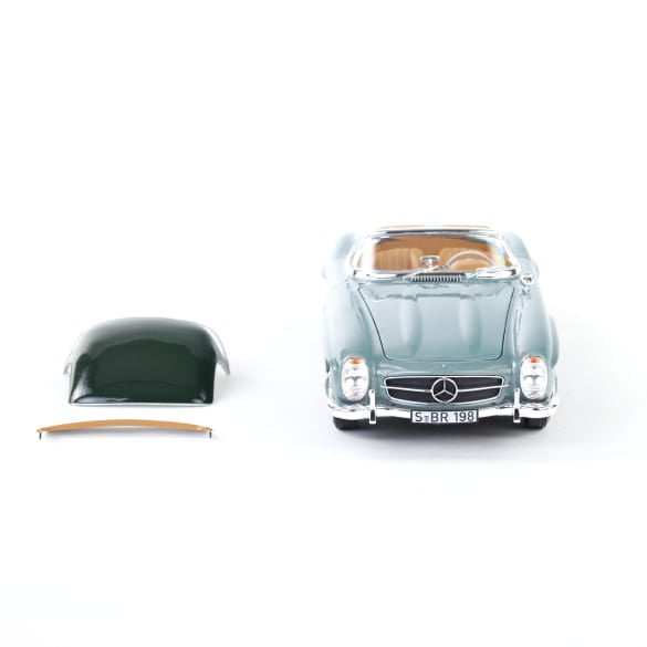 Mercedes Benz 300SL W198 Cabrio blue 1:18 NOREV B66040715 Мерцедес Бенц 300СЛ Кабрио син отваряем