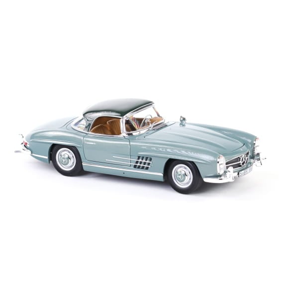 Mercedes Benz 300SL W198 Cabrio blue 1:18 NOREV B66040715 Мерцедес Бенц 300СЛ Кабрио син отваряем
