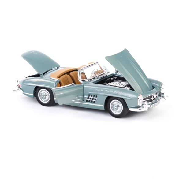Mercedes Benz 300SL W198 Cabrio blue 1:18 NOREV B66040715 Мерцедес Бенц 300СЛ Кабрио син отваряем