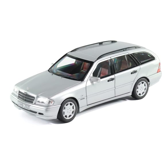 Mercedes Benz C200 W202 silber Limited 1000 1:18 NOREV B66040705 Мерцедес Бенц Ц200 сив отваряем Лимитирана 1000