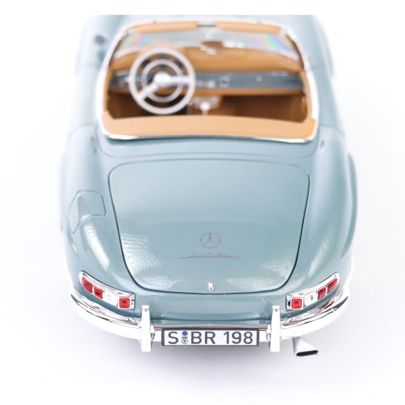 Mercedes Benz 300SL W198 Cabrio blue 1:18 NOREV B66040715 Мерцедес Бенц 300СЛ Кабрио син отваряем