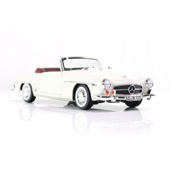 Mercedes Benz 190SL W121 Cabrio white 1:18 NOREV B66040710 Мерцедес Бенц 190СЛ Кабрио бял отваряем