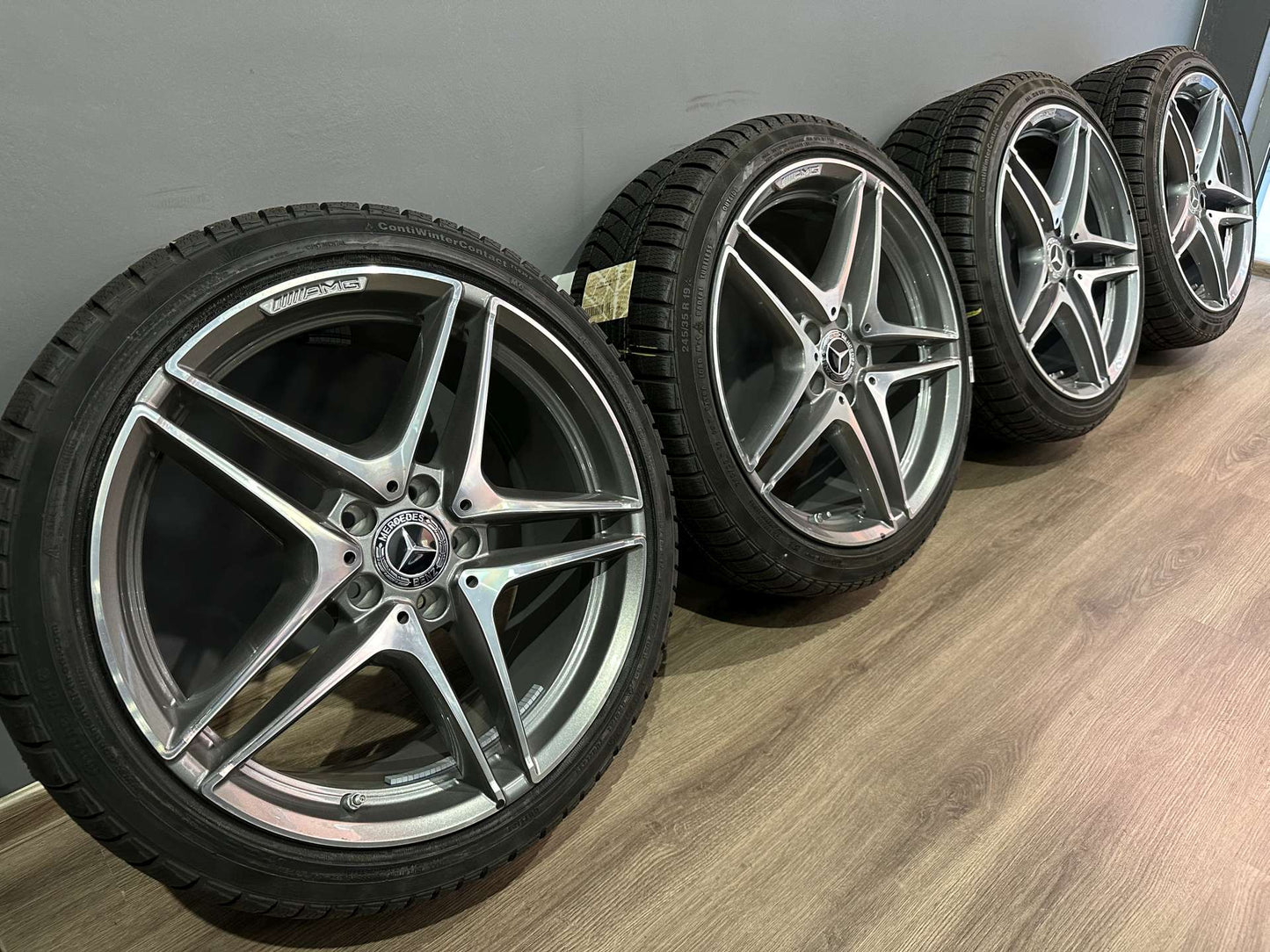Оригинал Нови Mercedes C63 AMG W205 Klasse/ Ц63 класа W205 19 цола джанти зимен комплект зимни гуми