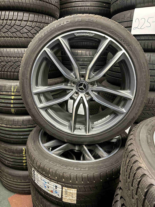 Като Нови Mercedes ML GLE W166 AMG 265 40 21 Zoll Мерцедес МЛ ГЛЕ 265 40 21 цола АМГ алуминиеви джанти летен комплект летни гуми