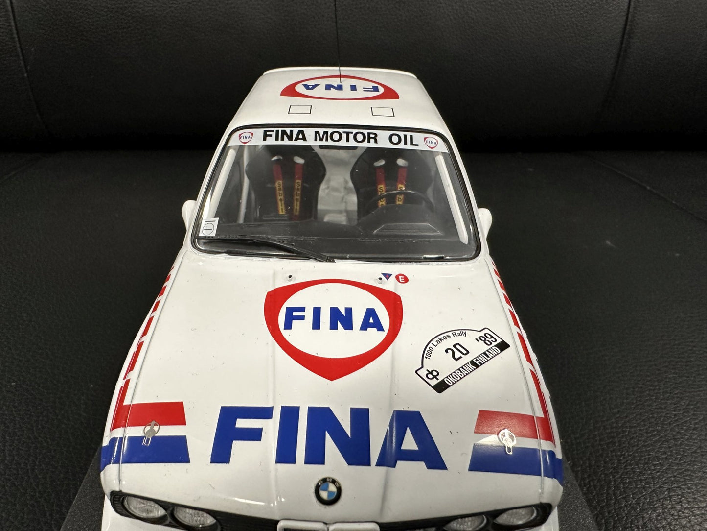 Bmw M3 E30 Rally 1000 Lakes 1989 Duez Lopes white 1:18 IXO 18RMC132.22 Бмв М3 Е30 1989 бял