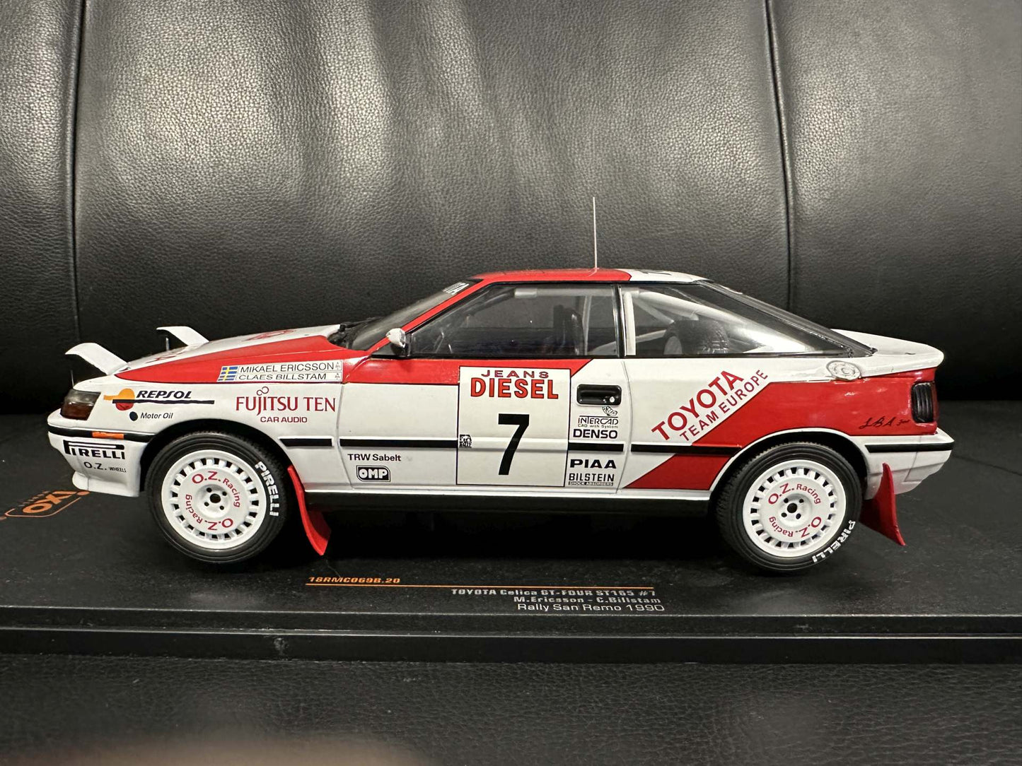 Toyota Celika GT-Four ST165 Rally San Remo 1990 1:18 IXO 18RMC069B.20 Тойота Селика 1990