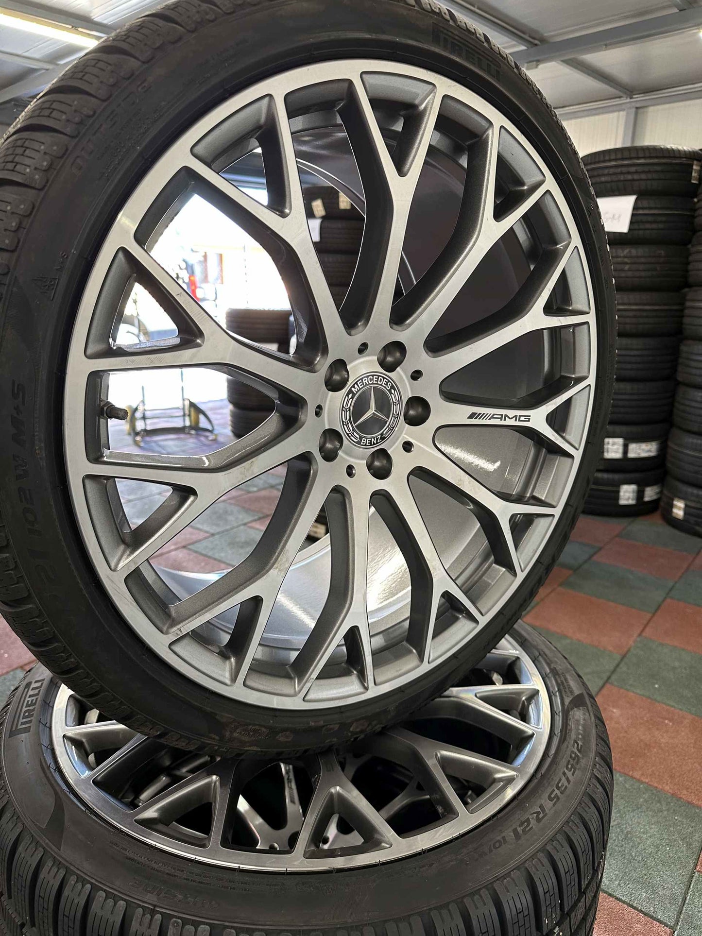 Нови Mercedes SL43 55 63 AMG W232 R232 21 Zoll Мерцедес СЛ43 55 63 AMG  В232 Р232 21 цола джанти зимен комплект зимни гуми