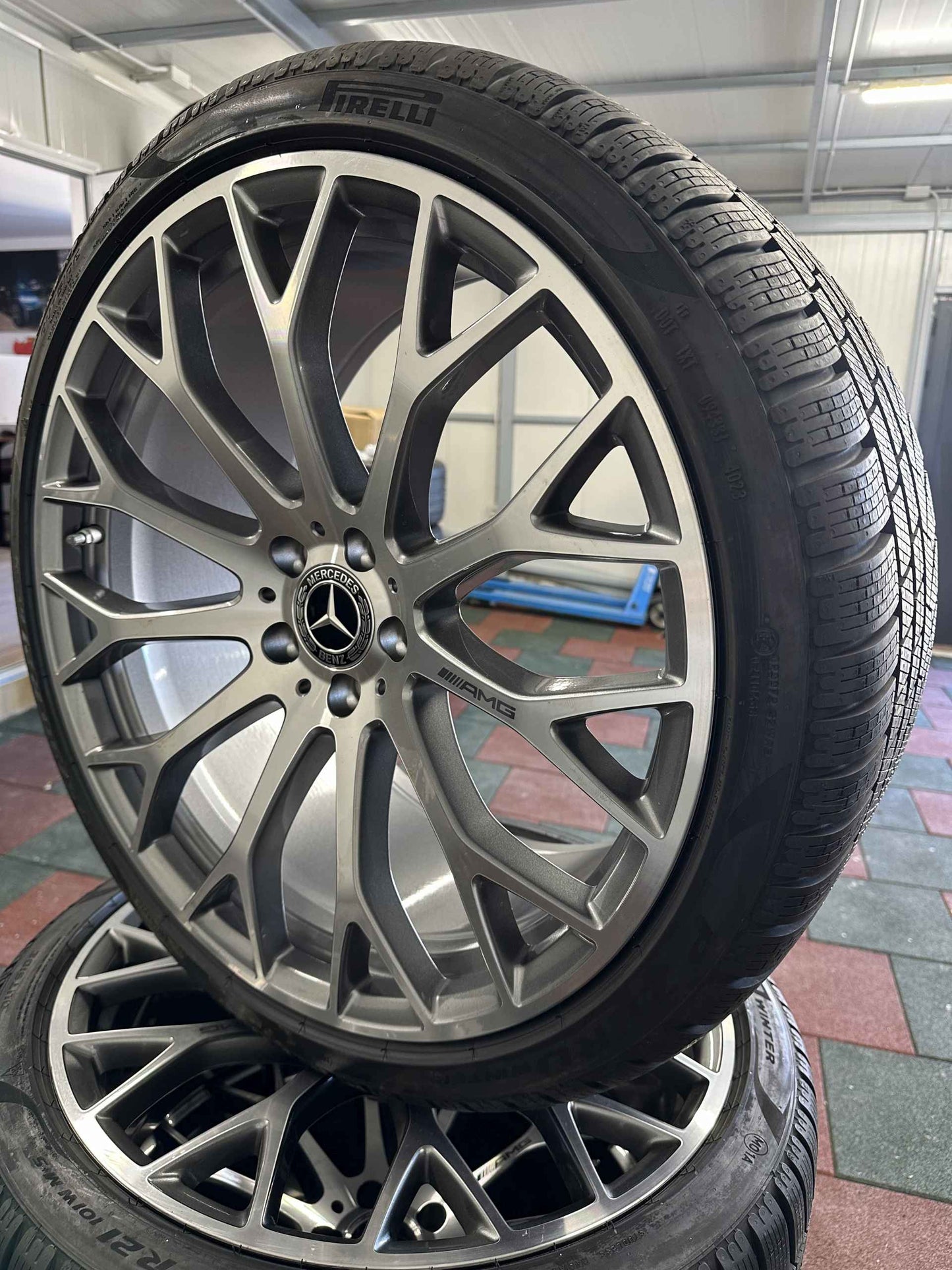 Нови Mercedes SL43 55 63 AMG W232 R232 21 Zoll Мерцедес СЛ43 55 63 AMG  В232 Р232 21 цола джанти зимен комплект зимни гуми