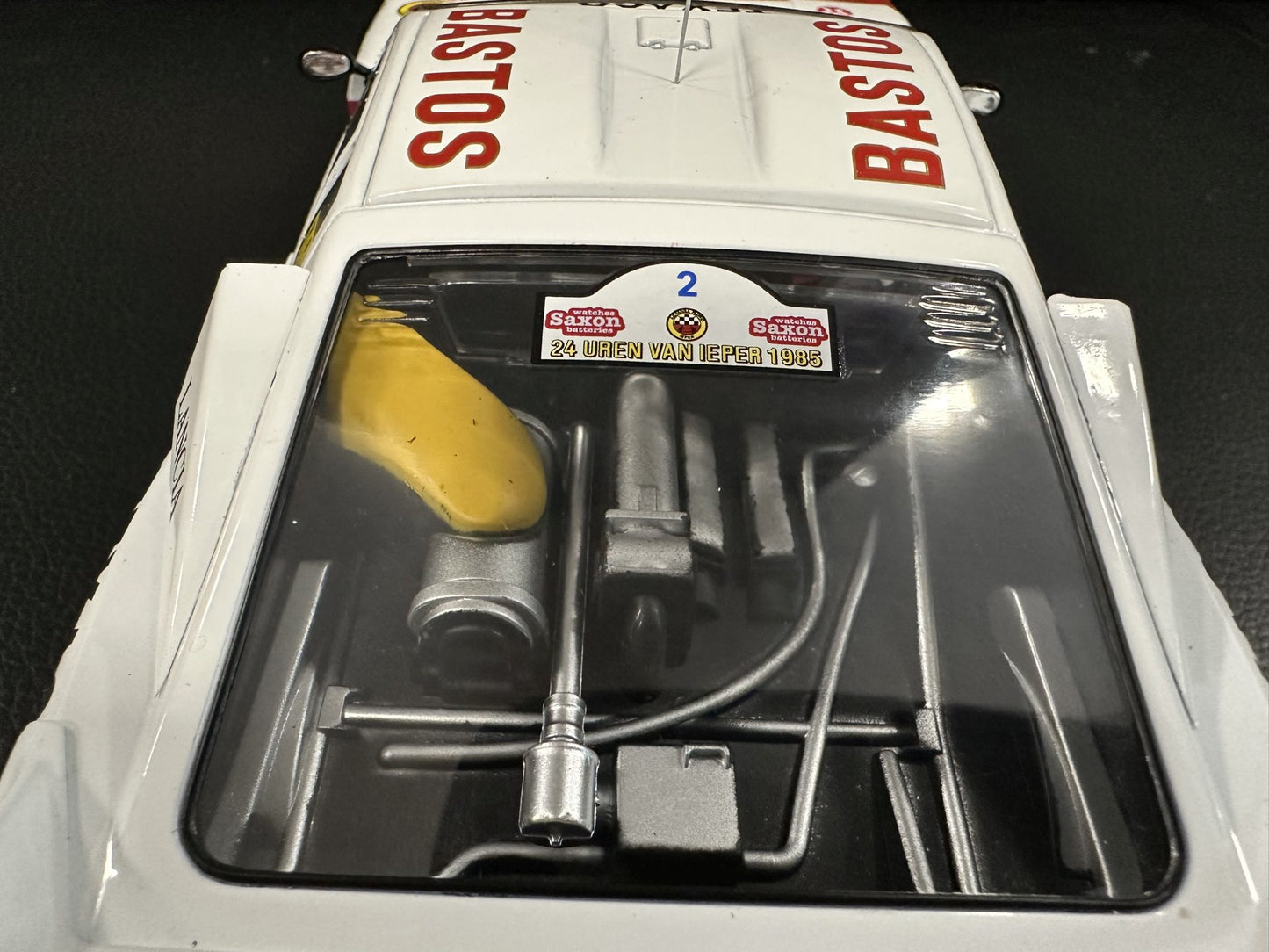 Lancia 037 Rally Bastos Ypres 1985 1:18 IXO 18RMC136.22 Ланчия 037 Бастос бял/червен