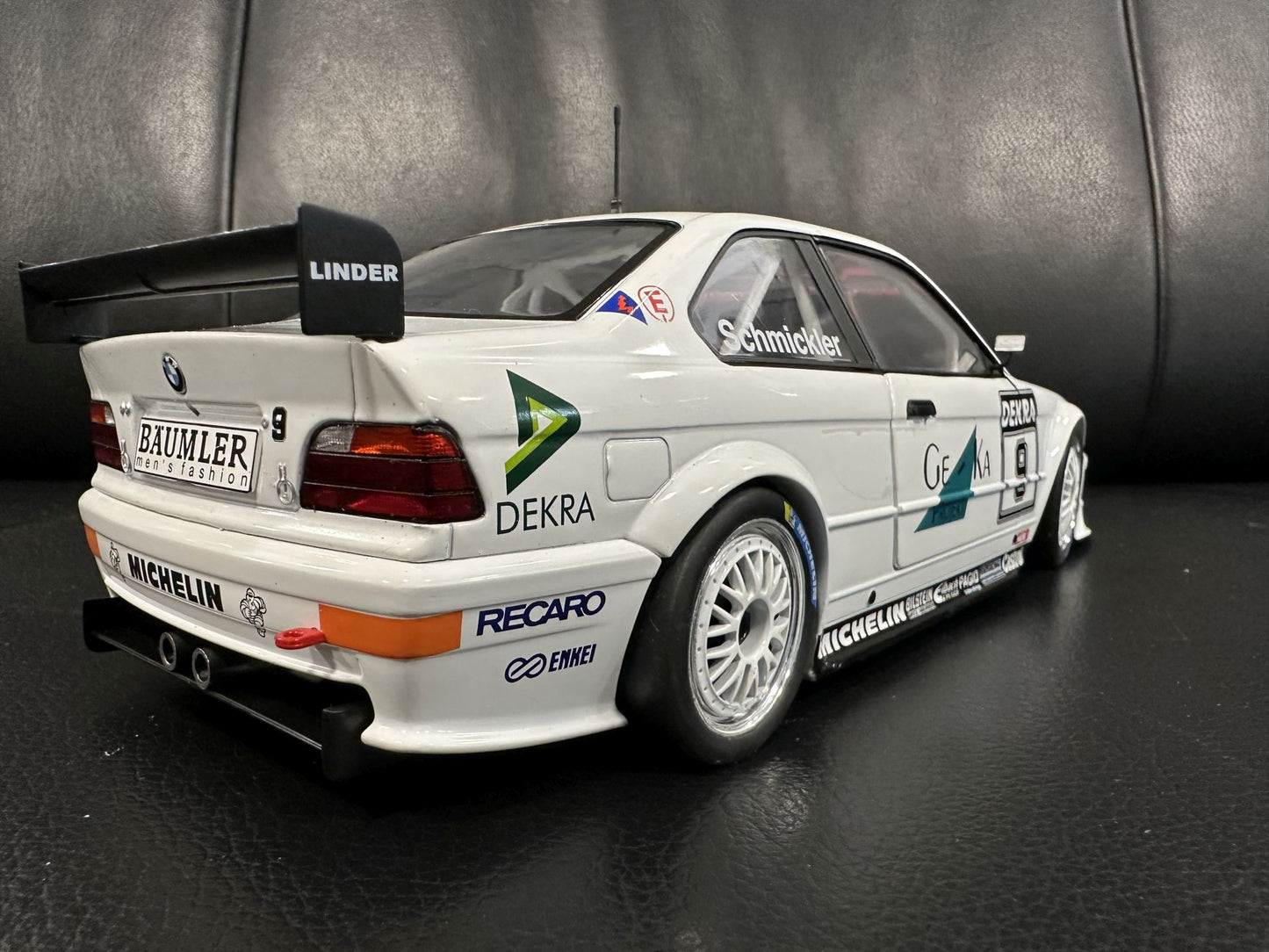 Bmw M3 E36 1994 Frank Schmickler white 1:18 WERK 83 W1800703 Бмв M3 Е36 1994 бял