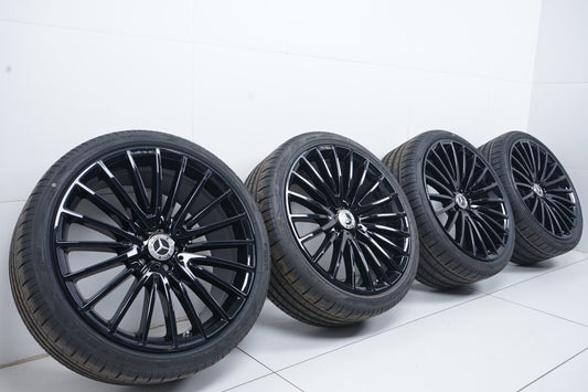 Оригинал  Като Нови Mercedes S Klasse W223 V223 21 Zoll AMG Мерцедес С класа W223 V223 21 цола AMG джанти летен комплект летни гуми Спорт пакет