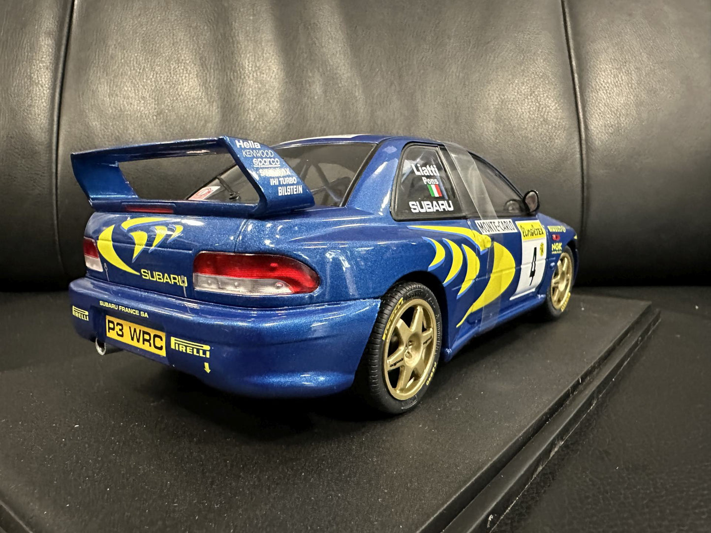 Subaru Impreza S5 WRC MonteCarlo 1997 blue 1:18 Solido S1807405 Субару Импреза Монте Карло син