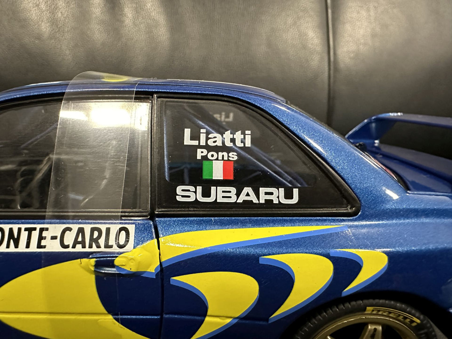 Subaru Impreza S5 WRC MonteCarlo 1997 blue 1:18 Solido S1807405 Субару Импреза Монте Карло син
