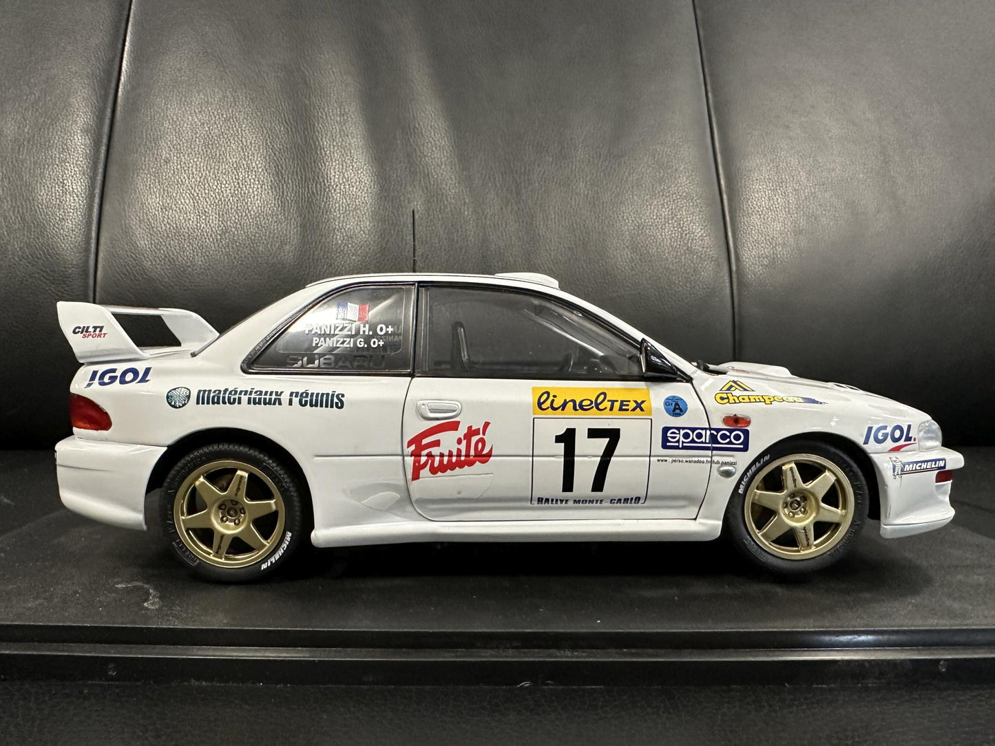 Subaru Impreza S5 WRC MonteCarlo 1999 white 1:18 Solido S1807407 Субару Импреза Монте Карло бял