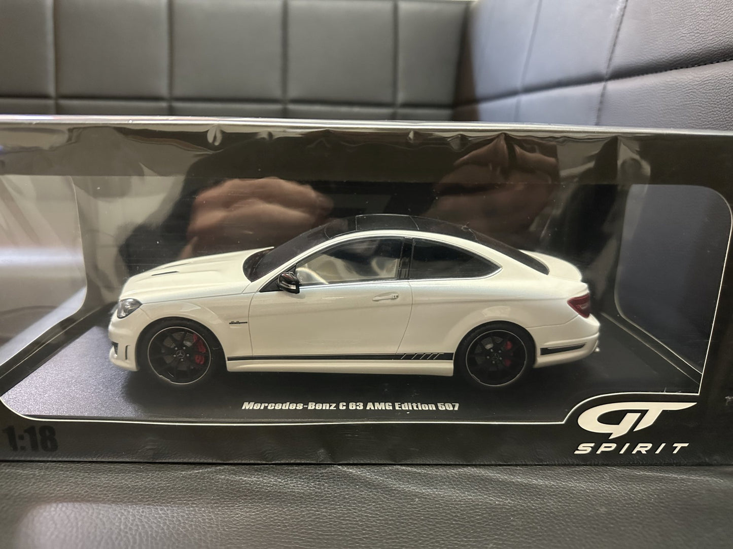 Mercedes Benz C63 AMG Edition 507 white Limitiert 1:18 GT Spirit GT899 Мерцедес Бенц Ц63 бял Лимитирана