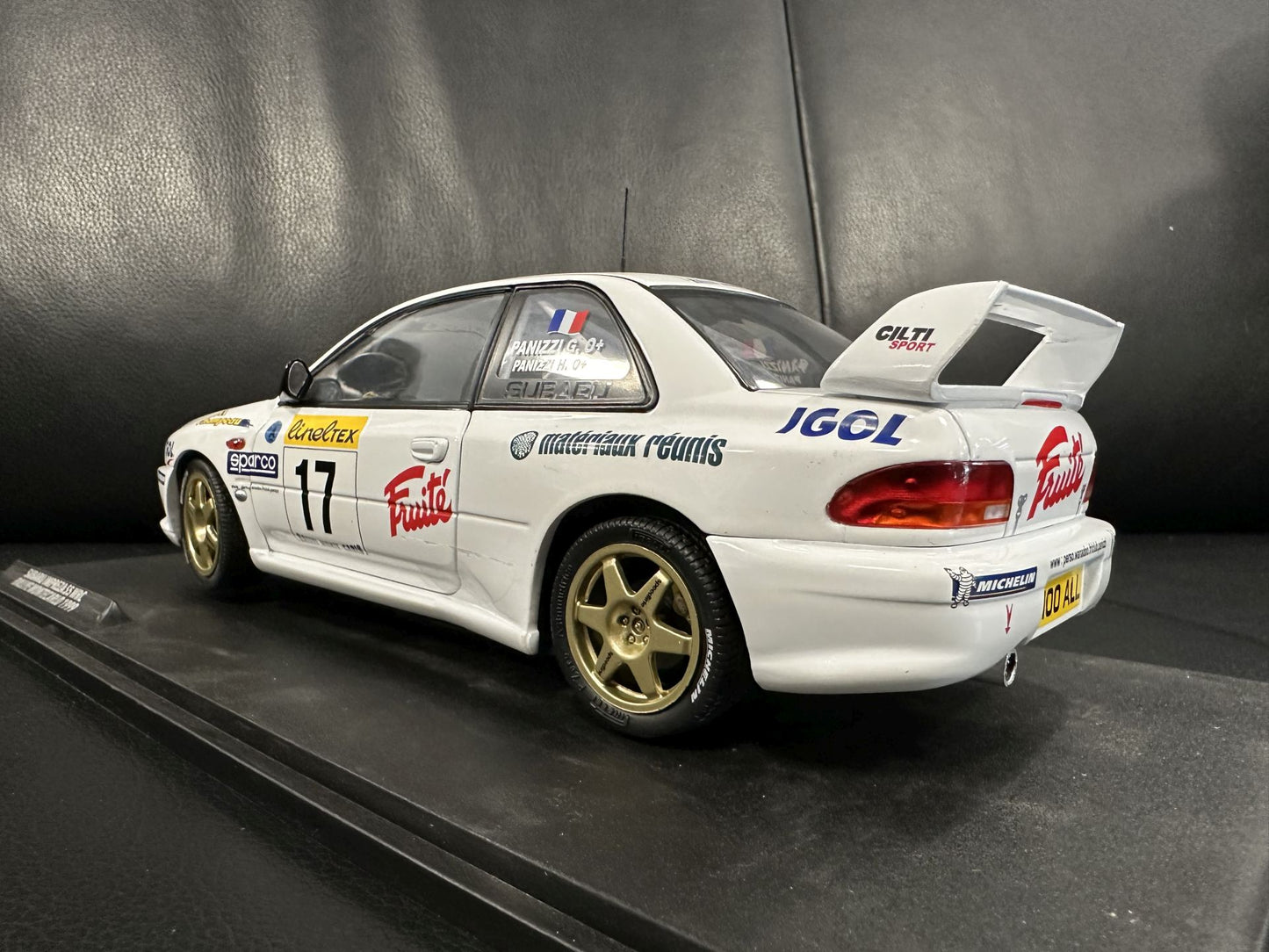Subaru Impreza S5 WRC MonteCarlo 1999 white 1:18 Solido S1807407 Субару Импреза Монте Карло бял