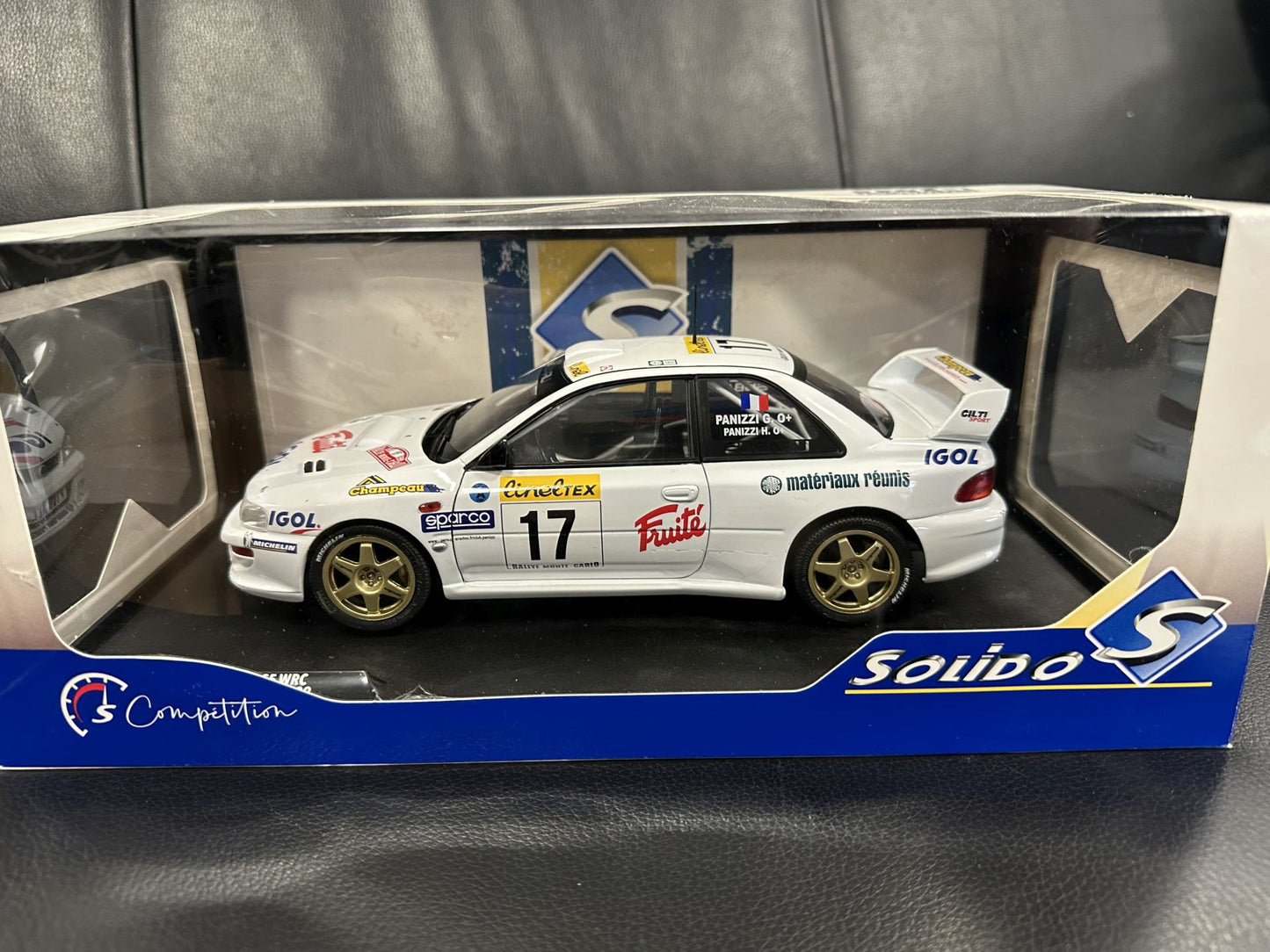 Subaru Impreza S5 WRC MonteCarlo 1999 white 1:18 Solido S1807407 Субару Импреза Монте Карло бял