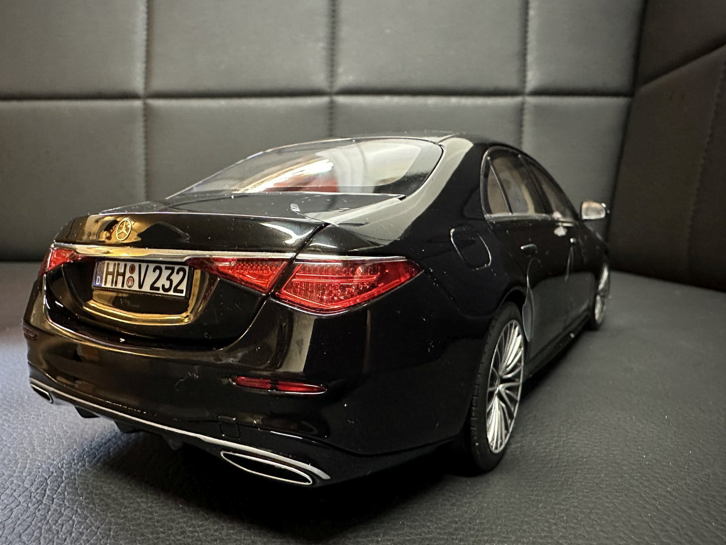 Mercedes Benz S Klasse W223 black 1:18 NOREV 183801  Мерцедес Бенц С Класа черен