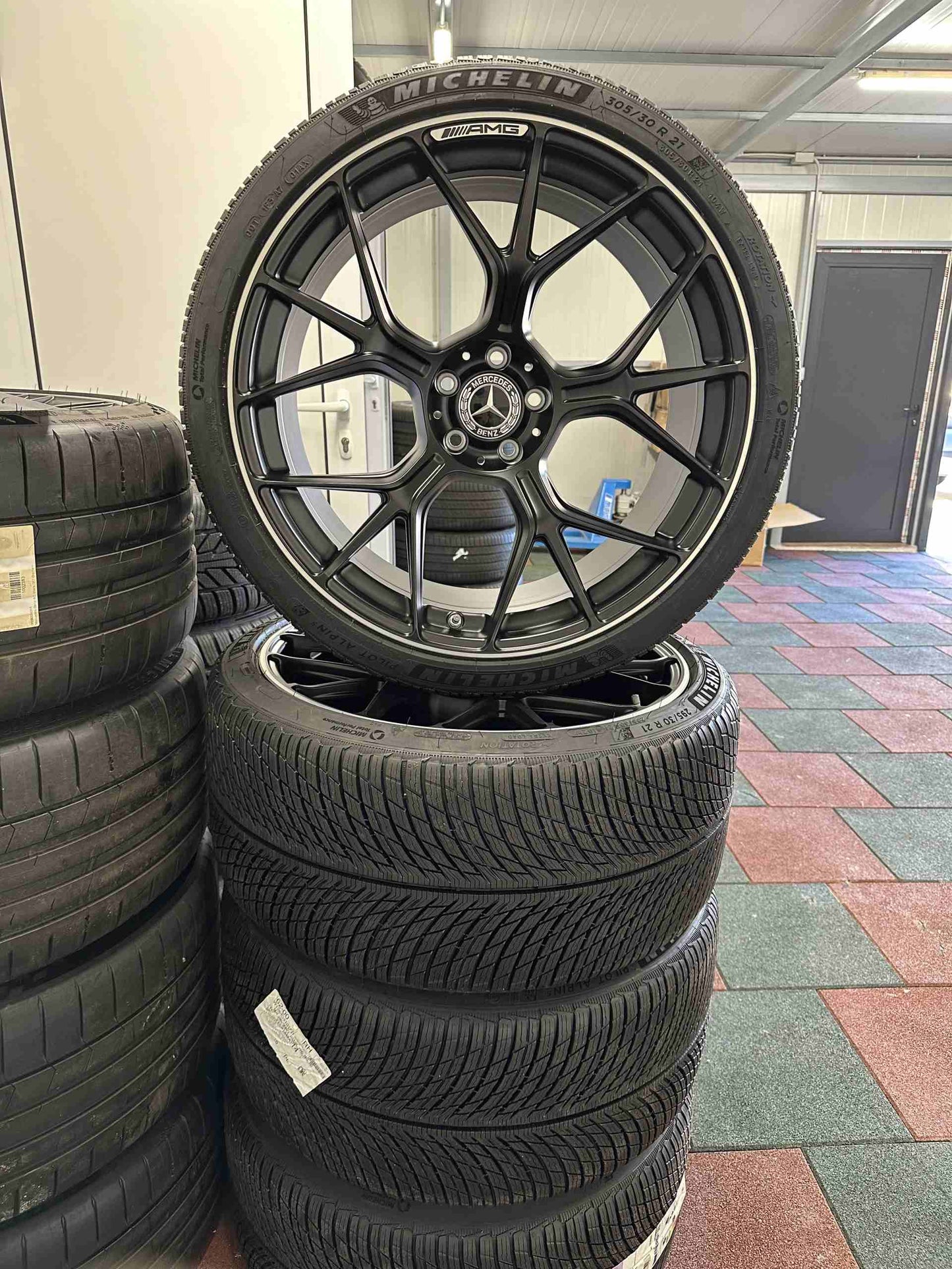 Нови Оригинал Mercedes AMG GT C192 W192 21 Zoll Мерцедес GT 21 цол джанти зимен комплект зимни гуми