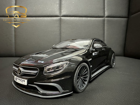 Mercedes Benz S63 Prior Design Coupe black Limitiert 999 1:18 GT Spirit GT297 Мерцедес Бенц С63 черен Лимитирана