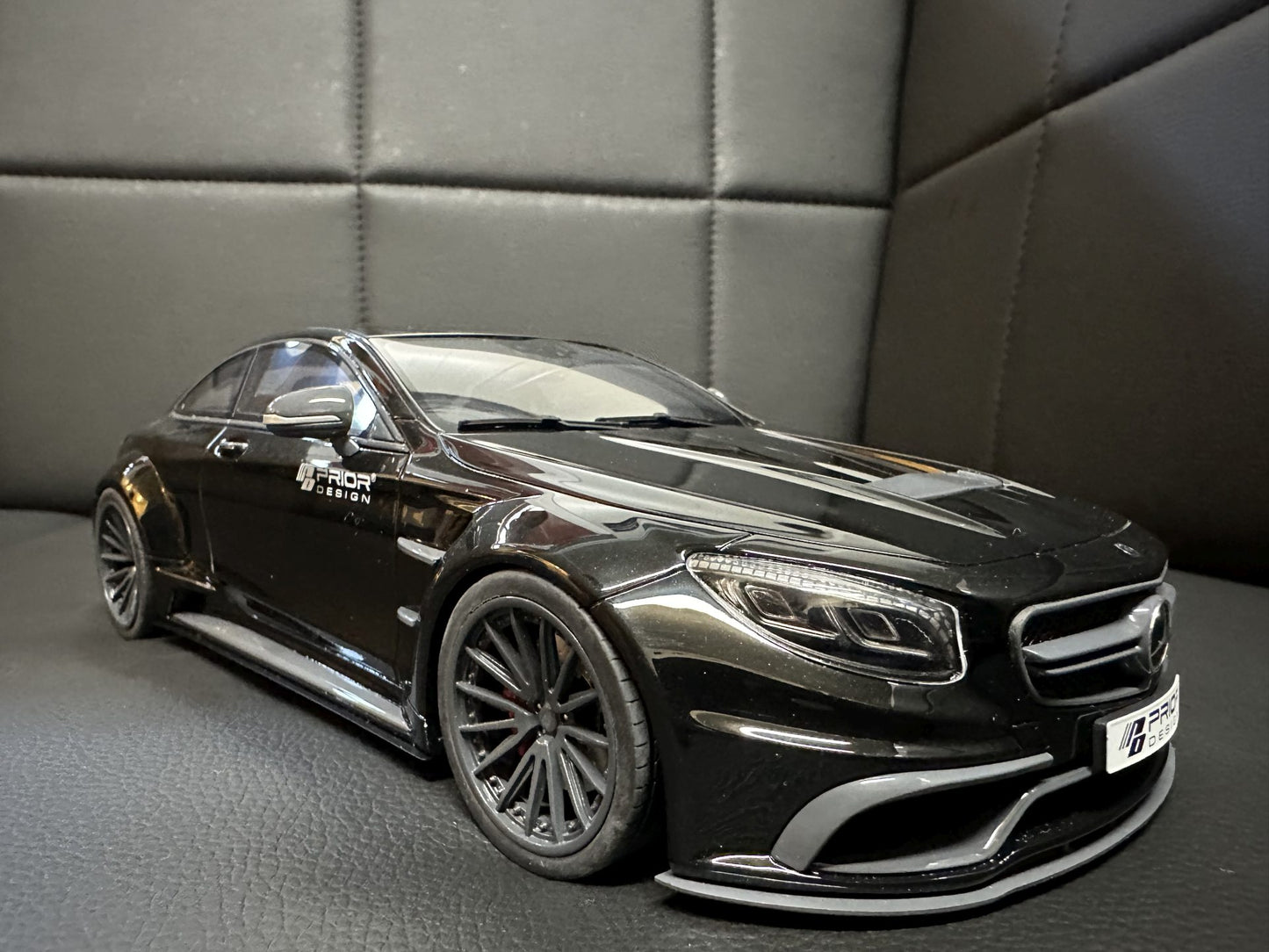Mercedes Benz S63 Prior Design Coupe black Limitiert 999 1:18 GT Spirit GT297 Мерцедес Бенц С63 черен Лимитирана
