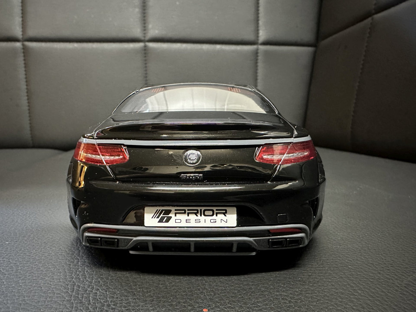Mercedes Benz S63 Prior Design Coupe black Limitiert 999 1:18 GT Spirit GT297 Мерцедес Бенц С63 черен Лимитирана
