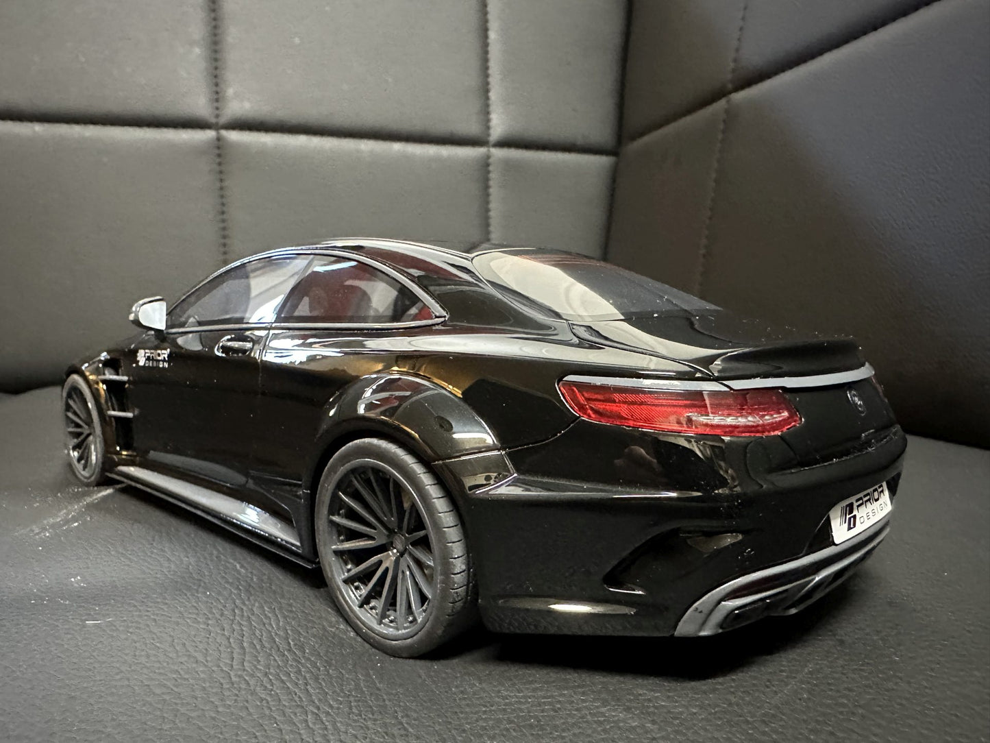 Mercedes Benz S63 Prior Design Coupe black Limitiert 999 1:18 GT Spirit GT297 Мерцедес Бенц С63 черен Лимитирана