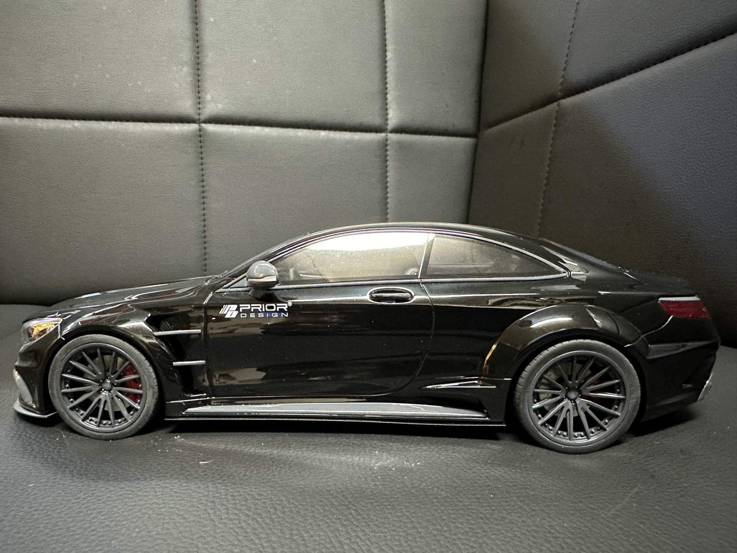 Mercedes Benz S63 Prior Design Coupe black Limitiert 999 1:18 GT Spirit GT297 Мерцедес Бенц С63 черен Лимитирана