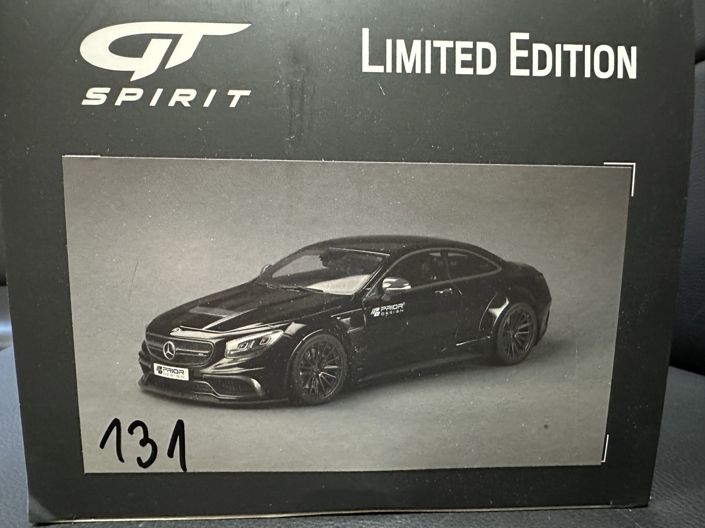 Mercedes Benz S63 Prior Design Coupe black Limitiert 999 1:18 GT Spirit GT297 Мерцедес Бенц С63 черен Лимитирана