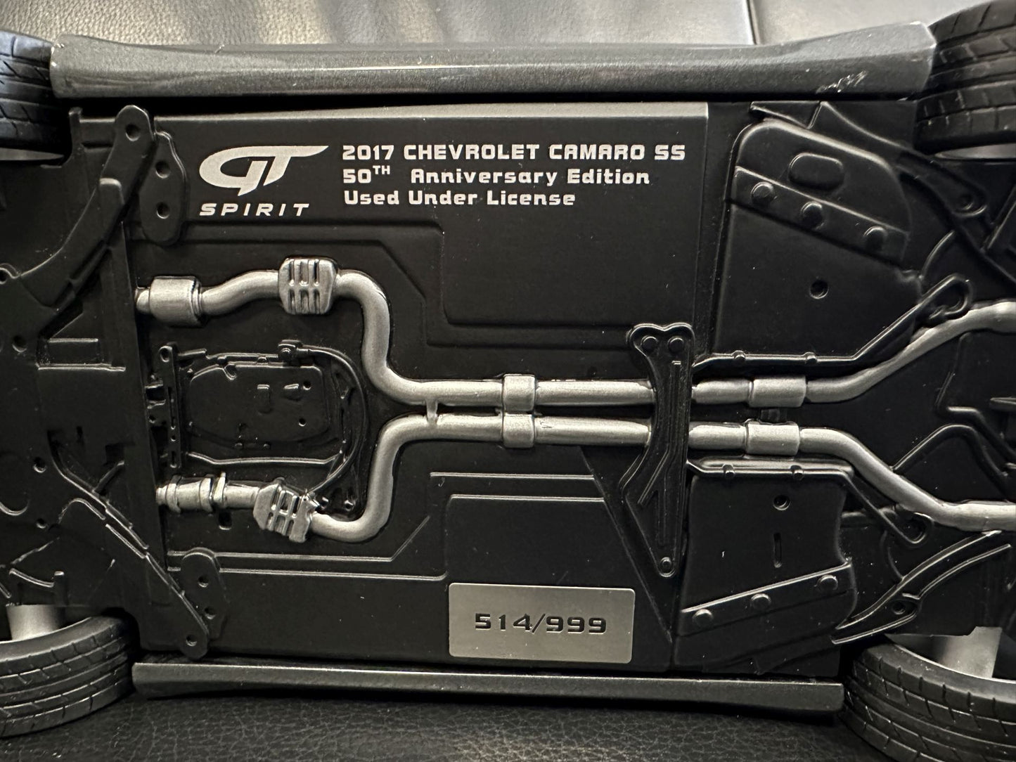 Chevrolet Camaro SS 50Th Anniversary 2017 grey Limitiert 514/999 1:18 GT Spirit GT191 Шевролет Камаро сив Лимитирана