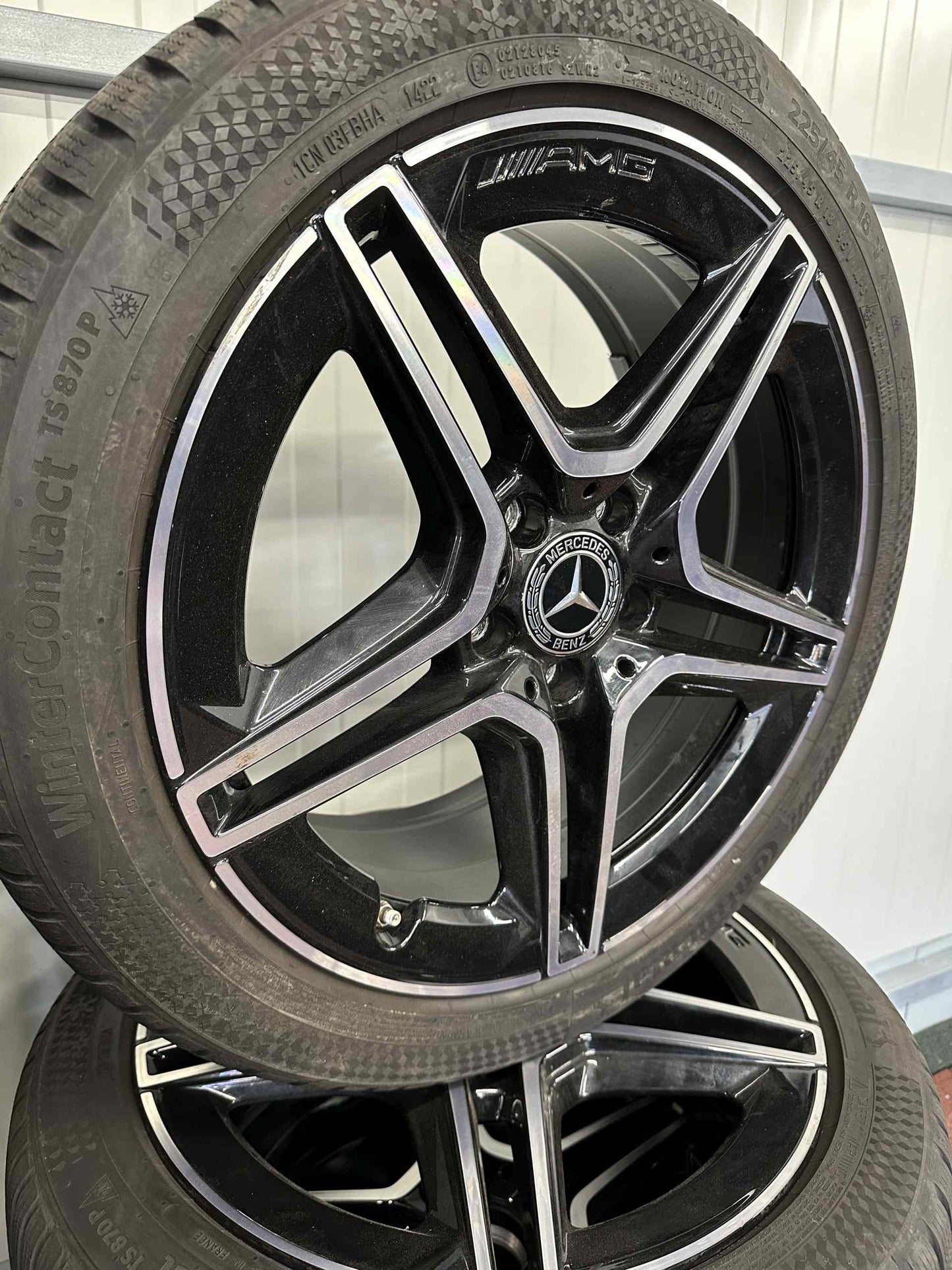 Оригинал Mercedes A B Cla Klasse W177 W118 18 Zoll AMG Мерцедес А Б Цла W177 W118 18 цола AMG джанти зимен комплект зимни гуми