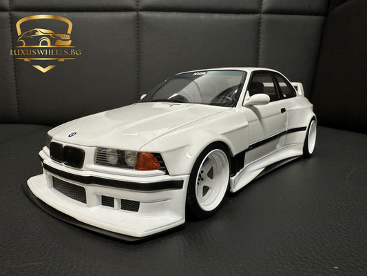 Bmw E36 Khyzyl Saleem Coupe white Limitiert 3000 1:18 OTTO OT1051 Бмв Е36 бял Лимитирана