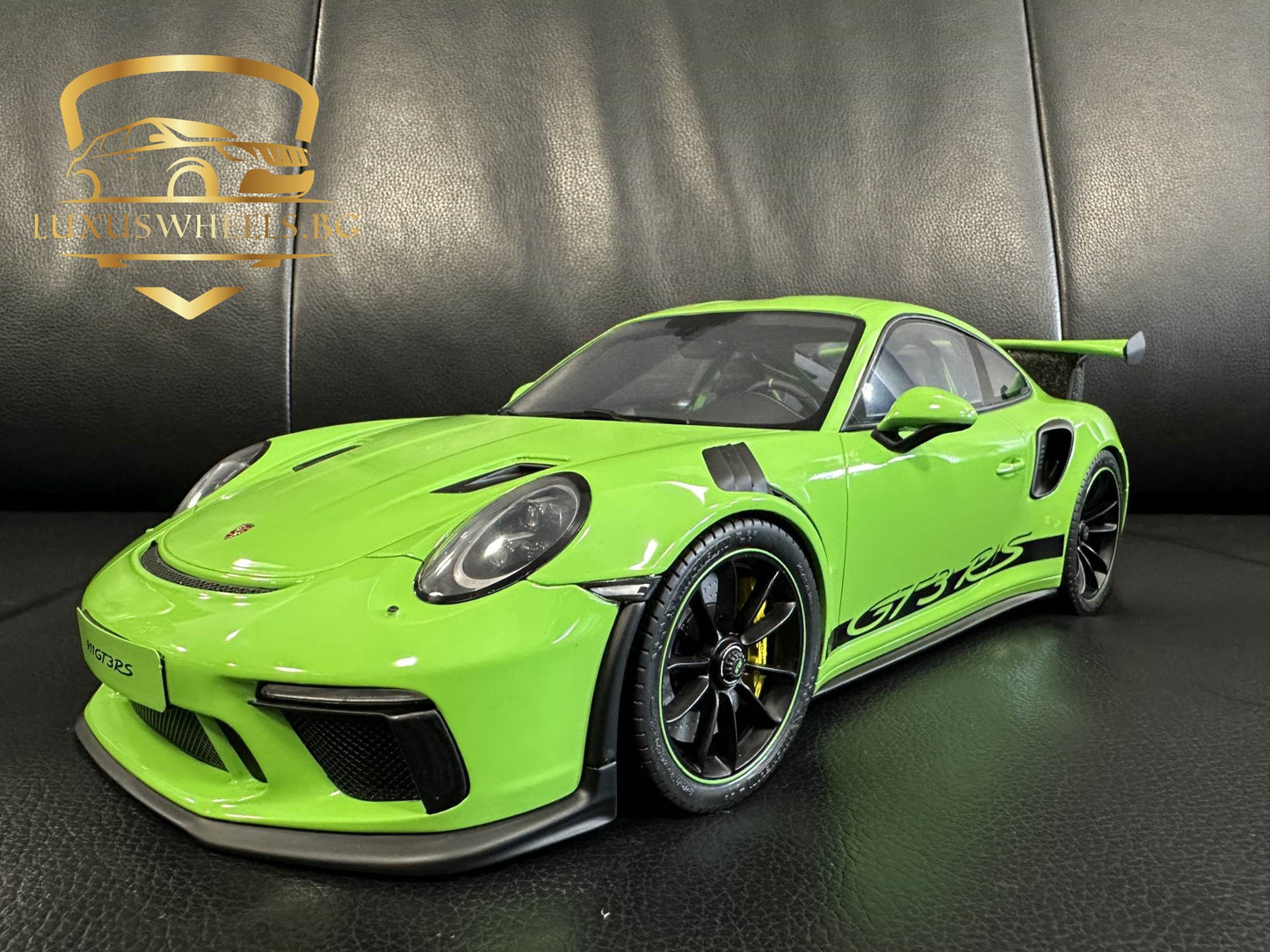 Porsche 911 991.2 GT3 RS Coupe green Limitiert 412/999 1:12 GT Spirit GT917 Порше ГТ3 зелен Лимитирана