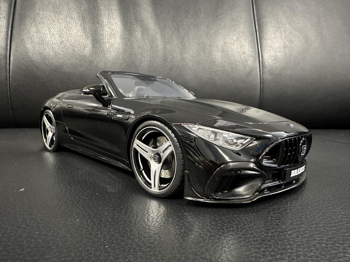 Mercedes Benz 600SL Brabus 750 BODO Buschmann Edition 2023 black Limitiert 570/999 1:18 GT Spirit GT503 Мерцедес Бенц Брабус 600СЛ черен Лимитирана