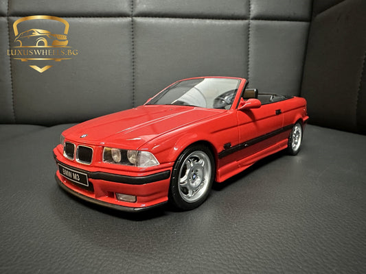 Bmw M3 E36 Cabrio red Limitiert 175/2500 1:18 OTTO OT1048 Бмв M3 Е36 червен Кабрио Лимитирана