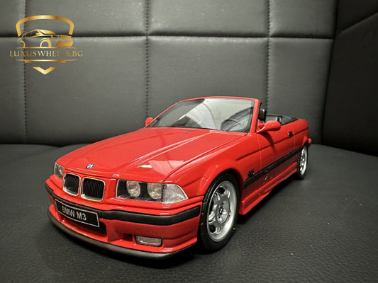 Bmw M3 E36 Cabrio red Limitiert 173/2500 1:18 OTTO OT1048 Бмв M3 Е36 червен Кабрио Лимитирана