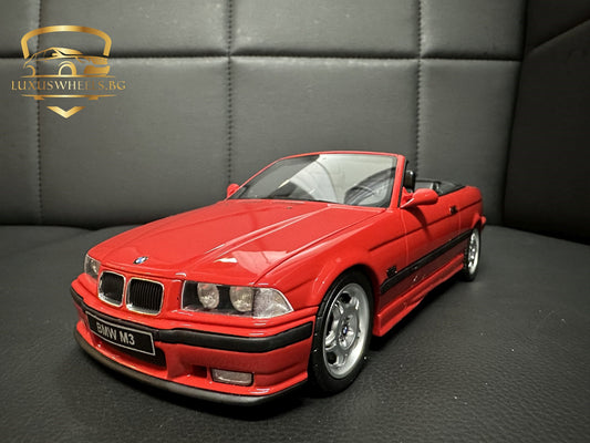 Bmw M3 E36 Cabrio red Limitiert 173/2500 1:18 OTTO OT1048 Бмв M3 Е36 червен Кабрио Лимитирана