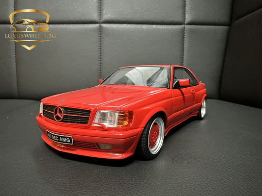 Mercedes Benz 560SEC AMG W126 Red Limitiert 1968/2000  1:18 OTTO OT995 Мерцедес Бенц Лимитирана червен