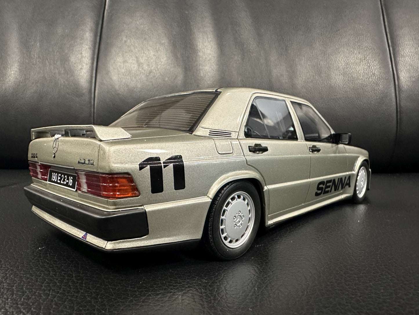 Mercedes Benz 190E 2.3 16V Senna 1984 Nürburgring silver Limitiert 548/2000 1:18 Ottomobile OT1041 Мерцедес Бенц 190Е В16 Лимитирана сив