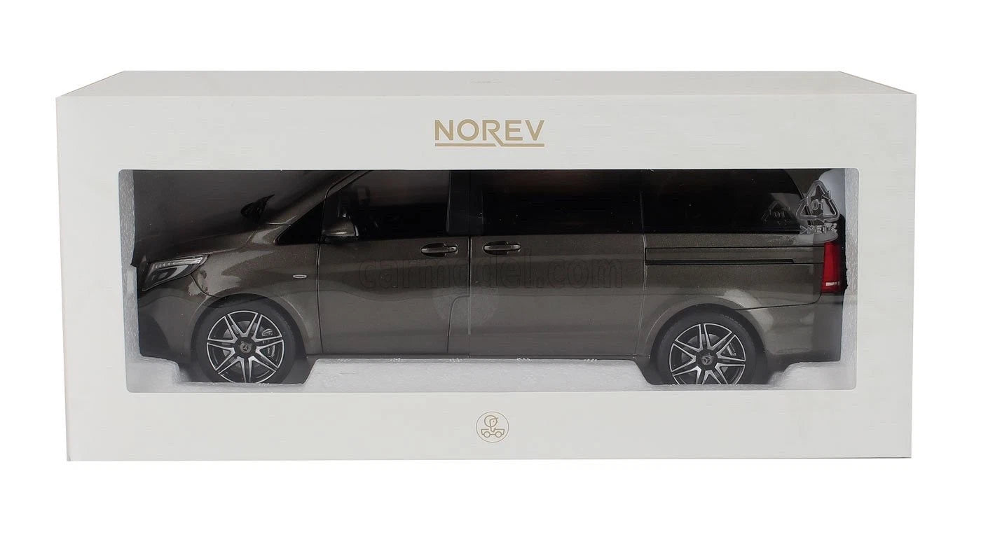 Mercedes Benz V Klasse W447 AMG Line braun 2018 1:18 NOREV 183873 Мерцедес Бенц В Класа АМГ отваряем кафяв