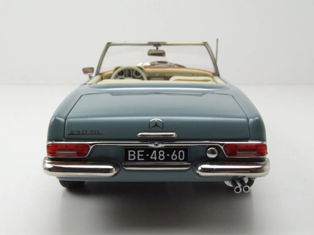 Mercedes Benz 230 SL Pagode W113 Cabrio blue 1:18 NOREV 183992 Мерцедес Бенц 230 СЛ Кабрио син отваряем